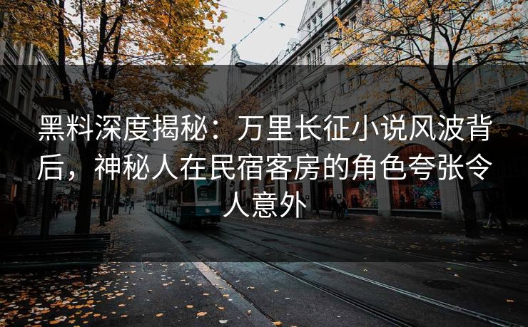 黑料深度揭秘：万里长征小说风波背后，神秘人在民宿客房的角色夸张令人意外