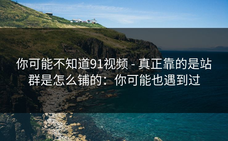 你可能不知道91视频 - 真正靠的是站群是怎么铺的：你可能也遇到过